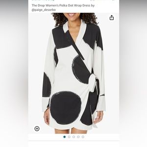 The Drop Women’s Polka Dot Wrap Dress by Paige Desorbo